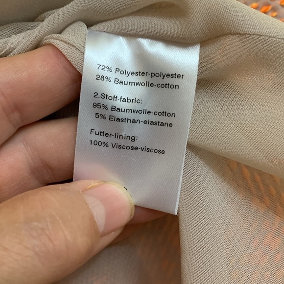 Akris Punto | Orange Zip Front Lined Pocket Fit & Flare Midi Sleeveless Dress 10 - Picture 12 of 17